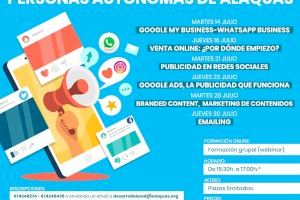 Alaquàs impartirá cursos de formación online para comercios, personas autónomas y microempresas durante el mes de julio