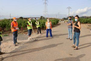 L'alcalde i la presidenta del Consell Agrari visiten els treballs que s'estan realitzant en zones rurals del terme municipal de Sagunt