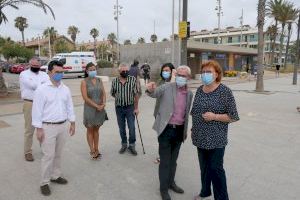 La delegada del Govern visita les platges d'Alboraia