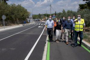 La Diputación renueva el acceso de Navajas por 745.000 euros y elimina uno de los puntos negros de la red vial provincial