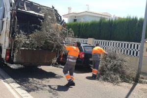 Benicàssim reforça la recollida de poda i voluminosos amb un servei de vesprada