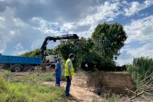 Alcàntera de Xúquer acondiciona la zona del río afectada por las dos inundaciones del último año