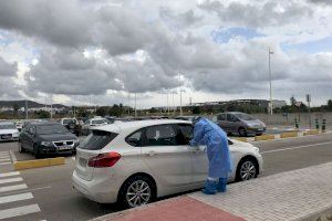 Prova PCR a l'Hospital Francesc de Borja de Gandia