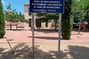 Empiezan las obras de construcción de un parque de juegos infantiles inclusivos en el Parque de Marxalenes