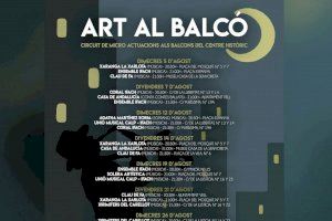 La cultura vuelve a la calle de Calp con el programa  “Art al balcó”