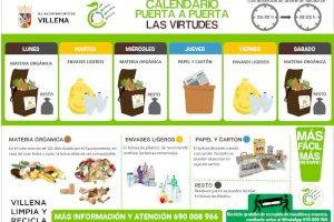 En marcha el nuevo calendario de recogida puerta a puerta en Las Virtudes