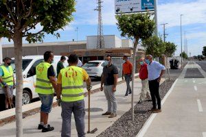 Vila-real posa a punt les zones enjardinades dels accessos a la ciutat gràcies al Pla de xoc estival de Serveis Públics