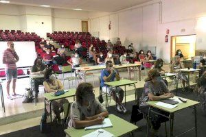 Claustro del IES Jaume I en julio