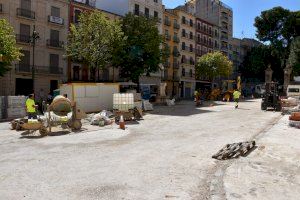 Recta final a las obras en Sant Francesc, Ramón y Cajal y plazoleta de la Cruz Roja de Alcoy