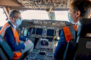 El aeropuerto de Castellón recibe el segundo Boeing 747-400 para su desmontaje y acondiciona una nueva zona de estacionamiento