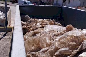 La EMTRE arreplega vora 40.000 kilos de plàstics agraris en l’Horta Nord en un mes