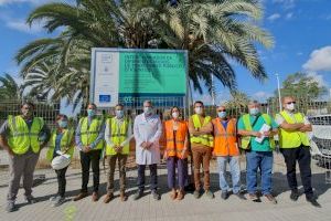 Las obras del intercambiador de autobuses del Hospital General de Elche finalizarán a mediados de noviembre