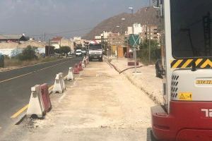 Iniciadas las obras del carril bici junto a la CV-919 para ampliar su recorrido hasta el casco urbano de Redován