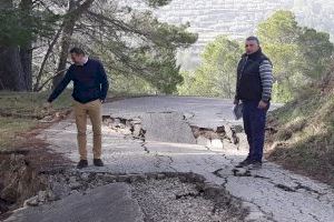 La Diputación sufraga con 180.000 euros la reapertura de los caminos de medio centenar de municipios afectados por la borrasca Gloria