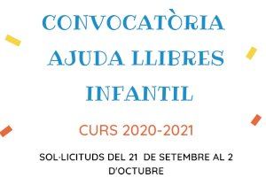 Últimos días para optar a las ayudas para los libros de Infantil del curso 2020-2021 de Llombai