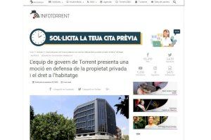 Compromís per Torrent acusa a PSOE-Cs de usar la web municipal para promocionar sus partidos políticos