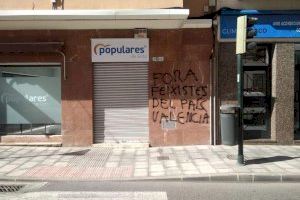 El Partido Popular condena los ataques a sus sedes locales de Elda y Petrer