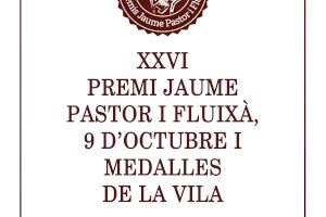 Calp celebra el 9 d’ Octubre con la entrega del Premio “Jaume Pastor i Fluixà” y las medallas de la villa