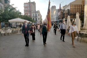Benifaió rinde homenaje a la ‘senyera’ en la festividad del ‘9 d’octubre’ aplicando las normas sanitarias