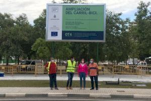 Las obras del nuevo carril bici de la Avenida Ramón Pastor cumplen los plazos establecidos para estar operativo en diciembre - (foto 2)