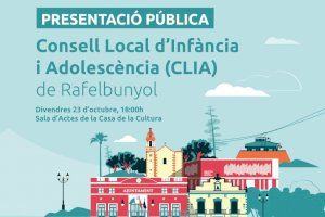 Rafelbunyol presenta su Consejo Local de Infancia y Adolescencia (CLIA)