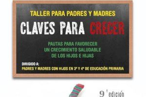 El taller de padres y madres ‘Claves para crecer’ tendrá lugar en el Espacio Joven durante el mes de noviembre