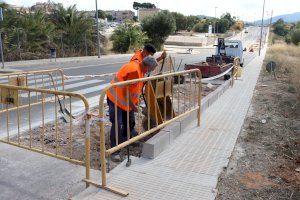 Onda inicia las obras de la red de carriles bici que unirá el apeadero de Betxí con la Serra Espadà