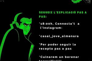 El Casal Jove de Almenara programa vídeos sobre recetas y disfraces de Halloween en Instagram