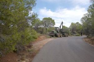 Altea realiza trabajos de prevención de incendios en  Urbanizaciones