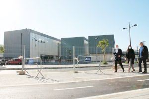 València finalizan las obras de ampliación de aceras y carril bici frente a la estación Joaquín Sorolla