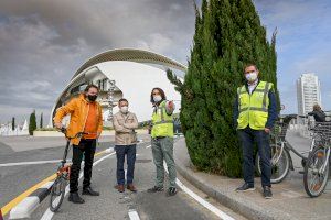 Las obras del carril bici de Institut Obrer concluirán en dos semanas