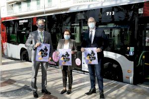 Alicante combate la violencia contra la mujer con motivo del 25N con una campaña de sensibilización en autobuses urbanos, taxis y el pequeño comercio