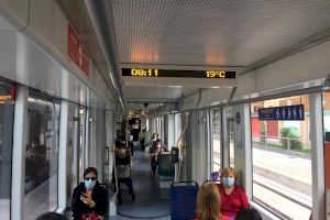 Las personas usuarias del TRAM d'Alacant valoran con 8,71 puntos el servicio del metropolitano, la mejor estimación de la historia