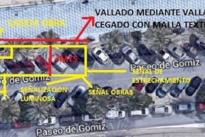 Obras para mejorar la accesibilidad peatonal en la playa del Postiguet