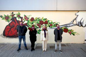 Gandia consciencia contra la violència de gènere amb un nou mural