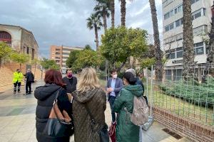 Burjassot da por finalizada la obra de emergencia del muro del Patio de Los Silos y abre el paseo Concepción Arenal