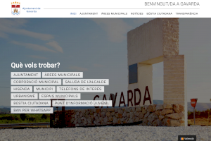 El Ayuntamiento de Gavarda amplía la transparencia en su gestión gracias a la renovación de su página web municipal