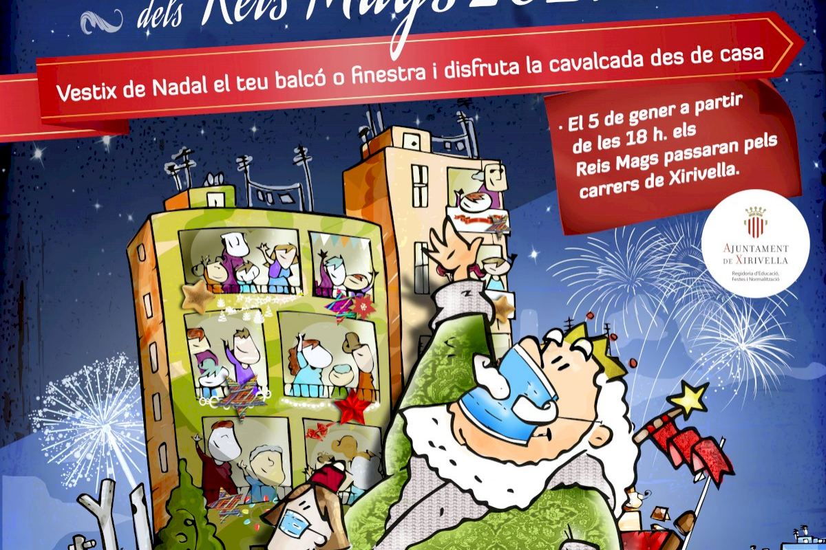 Xirivella llama a participar desde los balcones en la cabalgata de Reyes