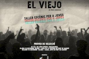 Juventud colabora con el dramaturgo Paco Zarzoso para crear un grupo de trabajo que participará en su próxima obra ‘El viejo’