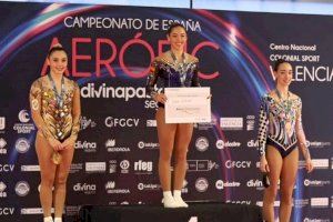 La gimnasia aeróbica valenciana cosecha 16 medallas en el Campeonato de España