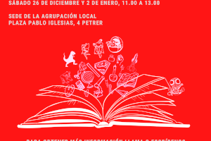 PSOE y Juventudes Socialistas de Petrer organizan una recogida de libros y cuentos para el Hospital Universitario de Elda - (foto 2) PSOE y Juventudes Socialistas de Petrer organizan una recogida de libros y cuentos para el Hospital Universitario de Elda - (foto 2)