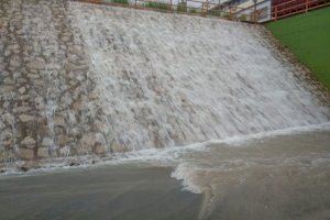 Imagen de los problemas que causaba la acumulación de agua sobre el túnel