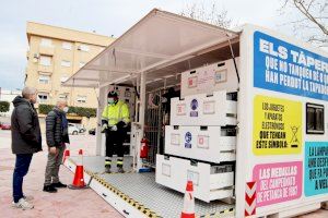 L'Ajuntament d'Alaquàs posa en marxa una campanya per a informar la ciutadania sobre els horaris i els punts d'ubicació de l'ecoparc mòbil que visita tots el mesos el municipi L'Ajuntament d'Alaquàs posa en marxa una campanya per a informar la ciutadania sobre els horaris i els punts d'ubicació de l'ecoparc mòbil que visita tots el mesos el municipi