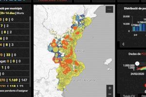 Mapa del covid de la Comunitat Valenciana