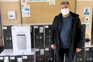 Sax completará en breve la instalación de los 86 purificadores en todos los centros de Infantil, Primaria y Secundaria