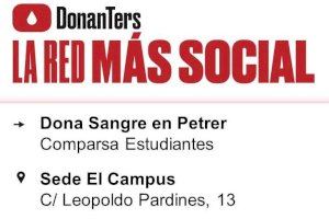 Donación de sangre en colaboración con la Comparsa Estudiantes de Petrer