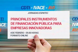 Espaitec organiza una jornada para dar a conocer los principales instrumentos de financiación pública para empresas innovadoras durante 2021