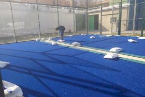 Bétera trabaja en la renovación del césped de la pista de pádel del Polideportivo - (foto 3) Bétera trabaja en la renovación del césped de la pista de pádel del Polideportivo - (foto 3)