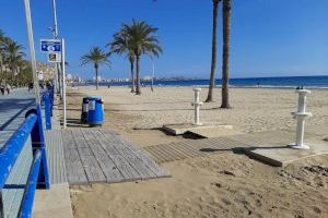 Alicante mejora los accesos peatonales de la playa del Postiguet