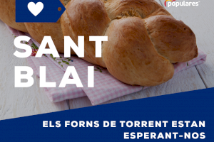 El PP de Torrent promociona la celebración de Sant Blai en casa “Que la pandemia no nos haga olvidar las tradiciones”